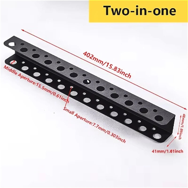 Screw Driver Holder Space-saving Tool Holder Heavy Duty Wall Mount Screwdriver Holder with 23 Holes for Tool Storage Rack Easy