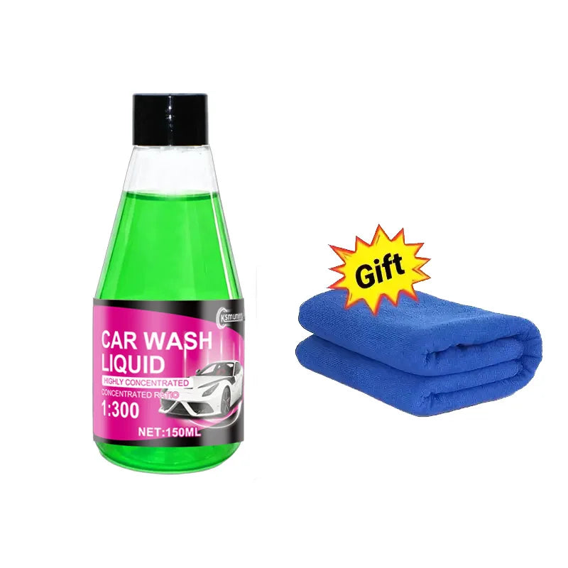 Green Foam Car Wash Liquid High Concentration Cleaning Shampoo for Cars SUVs Trucks and RVs