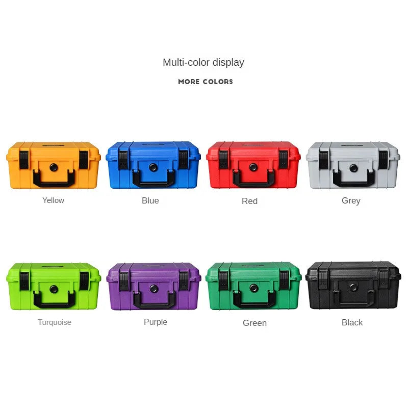 Thickened Plastic Hard Case Portable Equipment Hardware Toolbox Large-Capacity Instrument Storage Box With Sponge PP Suitcase