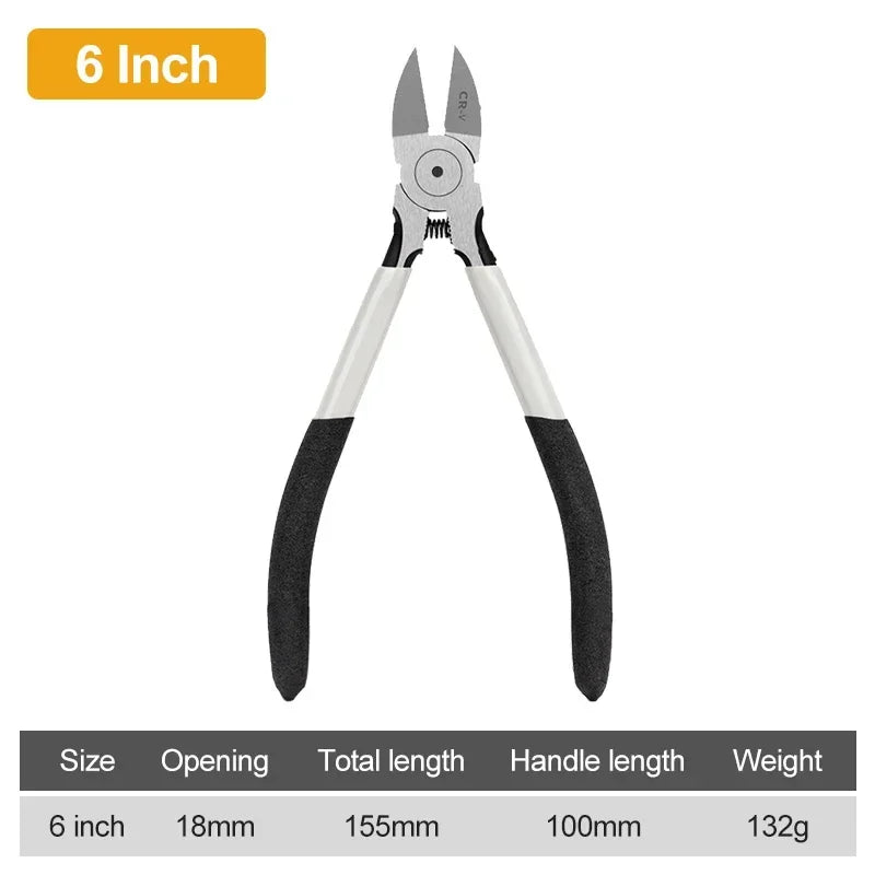 5/6 Inch Cr-V Mini Electronic Wire Stripping Pliers Diagonal Pliers Side Cutter Plastic Cable Nipper DIY Repair Tools
