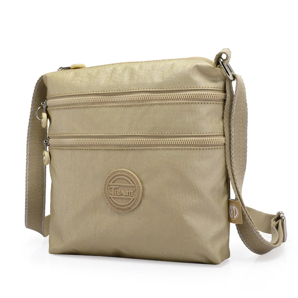 TEGAOTE Girls Shoulder Bag Designer Luxury 2025 Nylon Waterproof Crossbody Side Bags for Women Messenger Purse Flap Bolsa