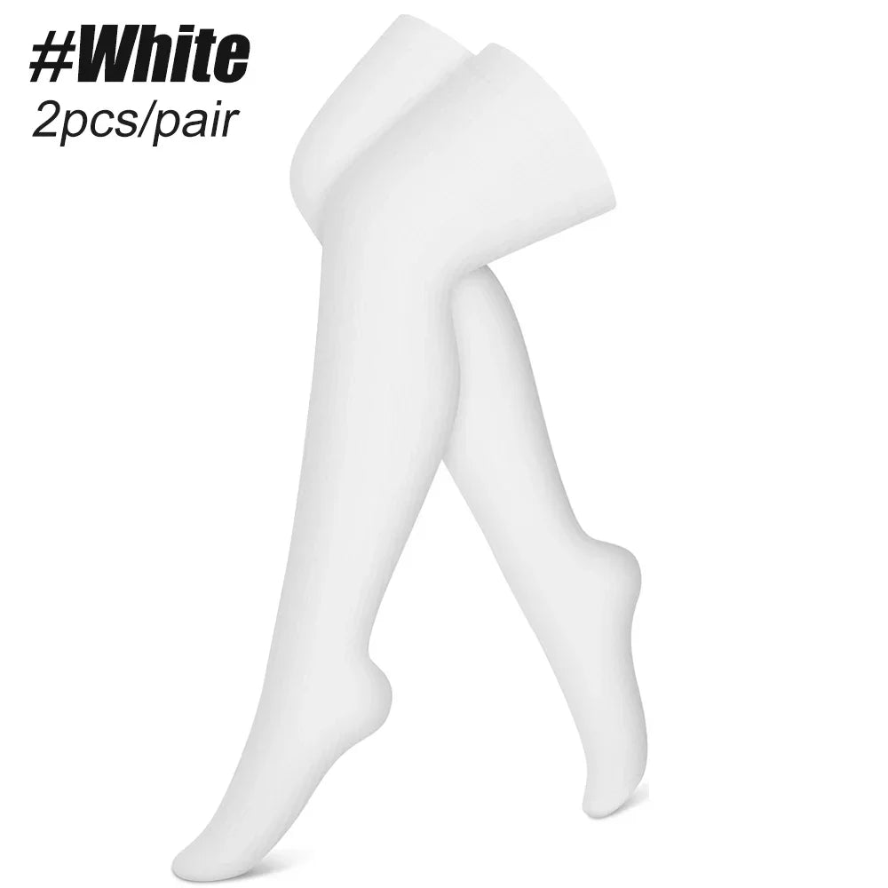 1Pair Sport Thigh High Compression Socks for Running, Edema, Varicose Veins, Pregnancy & Nursing