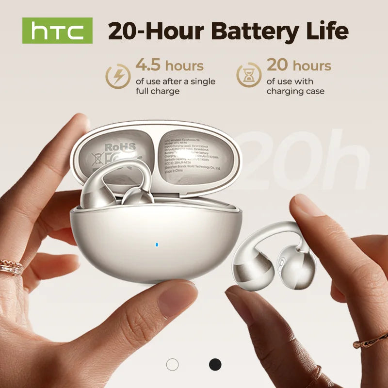 Auriculares Traductor DeIdioma 2026 AI Real-Time Translator Comfortable Sport Earbuds HTC NE56 Surround Sound for Work Travel