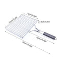 304 Stainless Steel BBQ Mesh Non Stick Grilling Basket Grill Mesh Mat Meat Vegetable Steak Picnic Party Barbecue Tool