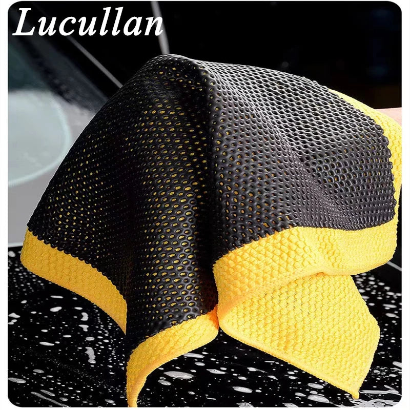 Lucullan Clay Mitt Glove Detailing Car Wash Cleaning Towel Cloth Quickly Removes Debris from Your Paint