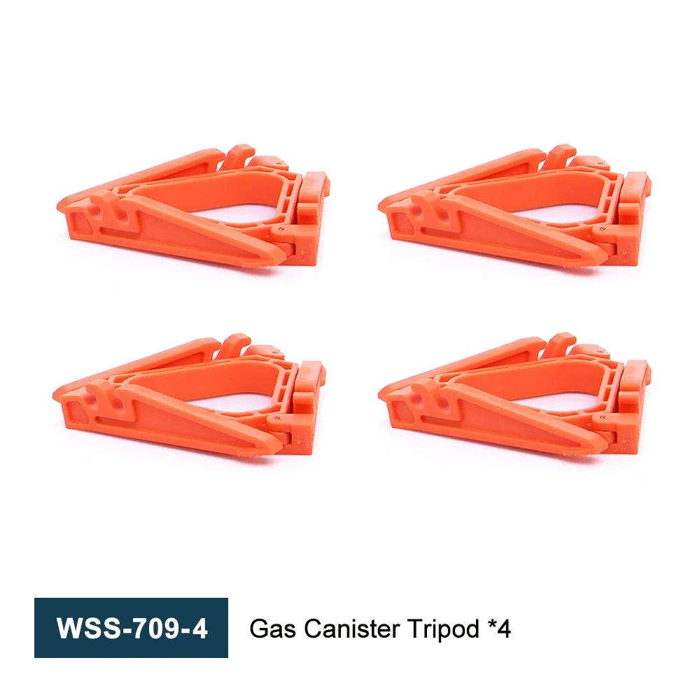 Widesea Foldable Gas Tank Bracket Outdoor Stove Accessories Base Camping Burner Flat Canister Tripods Holder Stable Tool Stand