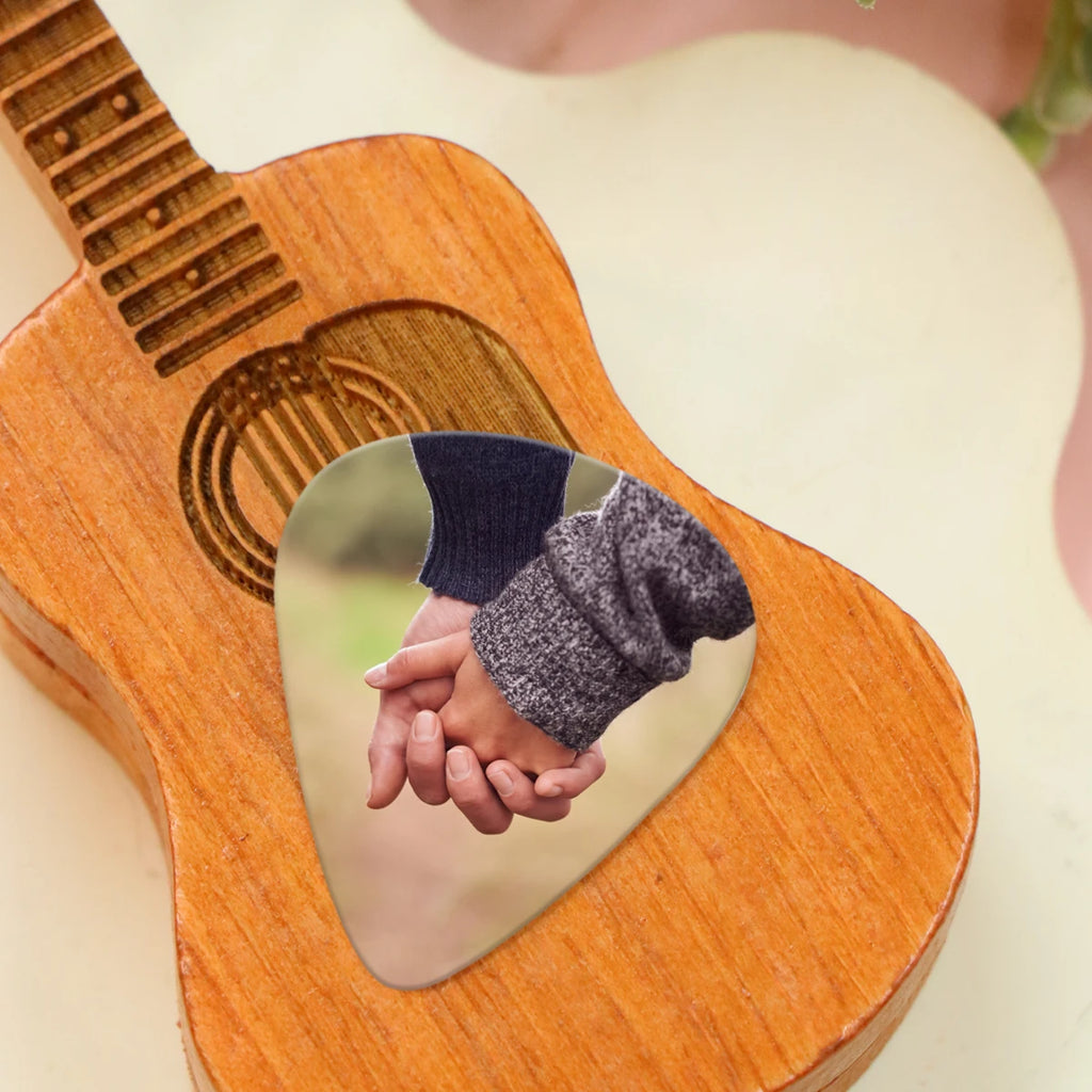 Personalized Guitar Picks, Customized Photo And Text Guitar Accessories, Music Lovers, Valentine'S Day, Family, Friends, Couple