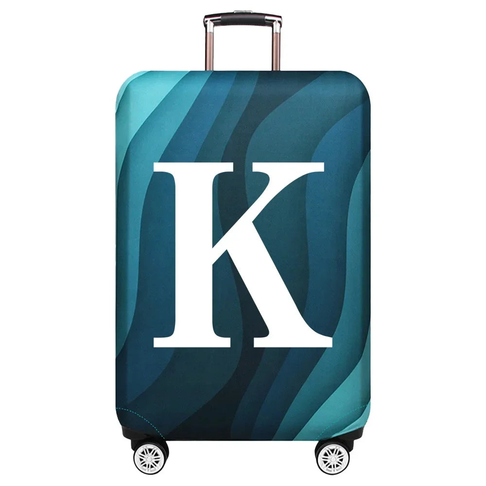 Luggage Cover Travel Suitcase Protective Cover White Series Dust-Proof Stretch Fabric for 18-32inch Baggage Case