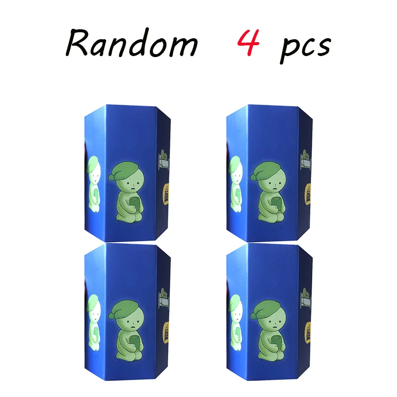 4 Multiple Series Noctilucent Green Doll Blind Mystery Box Action Figures Decoration Desktop Model Toy For Gift Surprise