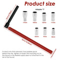 Faucet Wrench Carbon Steel Plumber Socket Wrench with 5 Sockets and 1 Chuck Tap Back Nut Sink Basin Wrench Tap Installation Tool