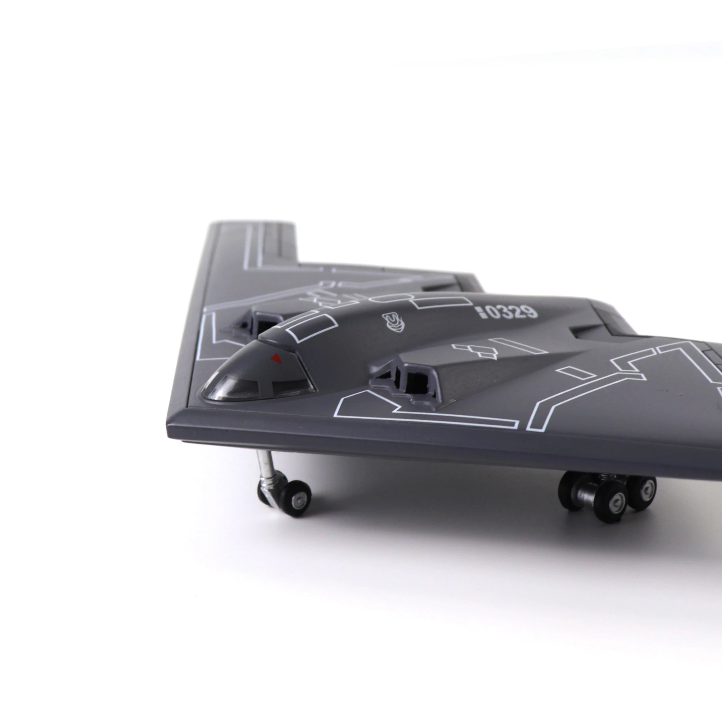 NUOTIE 1/200 B-2 Spirit US Air Force Diecast Metal Alloy w/Stand  Bomber Model for Collectors