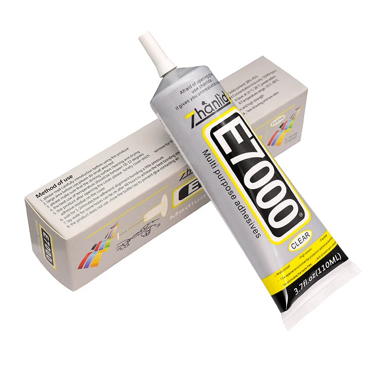 1pcs E7000 Glue Clear Contact DIY Cloth Fibre Fabric Adhesive Multipurpose for Wedding Dress Leather Bag Diamond Glass