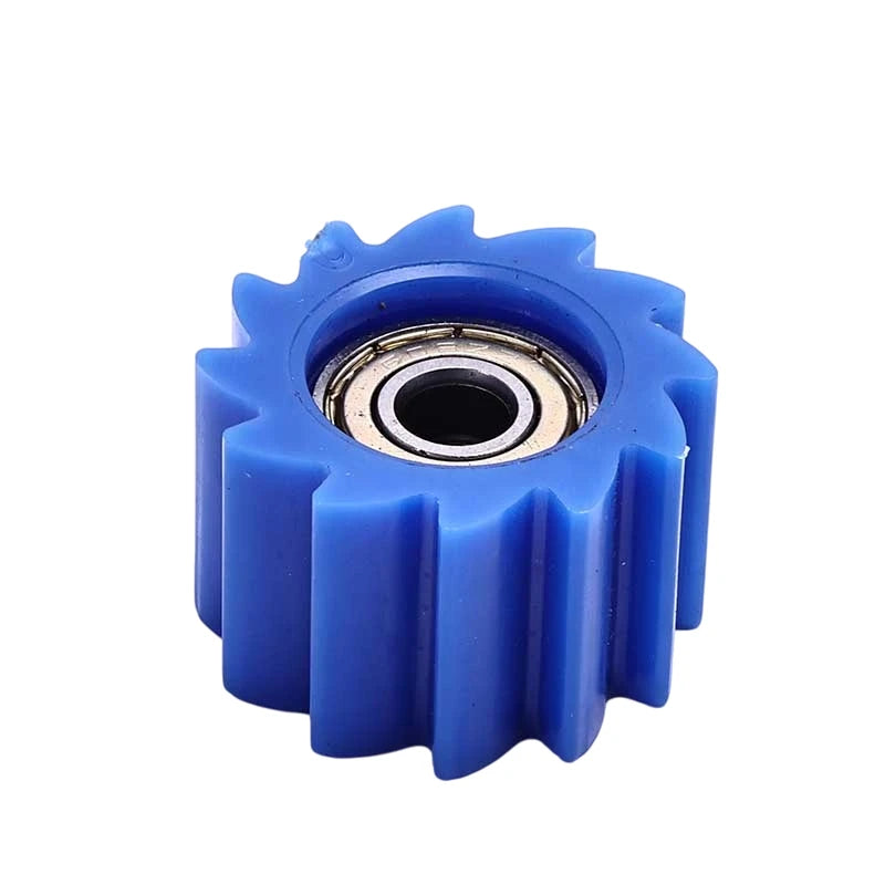8mm blue chain tension wheel motorcycle guide roller wear-resistant durable accessory