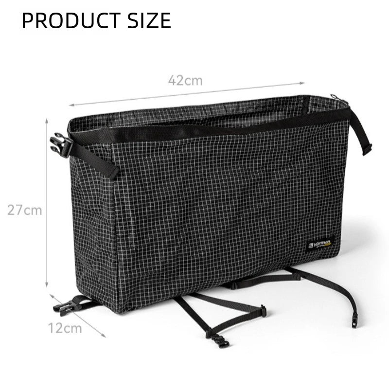 Ultralight Dyneema Backpack Top Lid Waterproof Expansion Pouch Multifunctional External Storage Bag for Hiking & Mountaineering