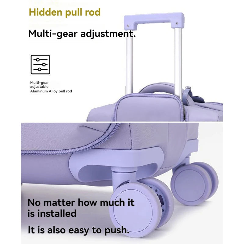 Luggage trolley case, women's 2025 new boarding box, 20 inch ultra light cloth luggage, password travel box, universal wheel