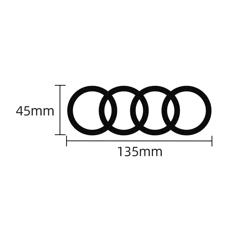 4-ring badge car stickers for A3 A4 B8 8P 8V B6 A5 A6 C7 Q5 B9 B7 C6 A1 Q7 Q3 TT car window trunk decoration stickers