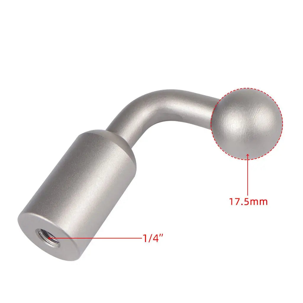 13mm/15mm/17mm/20mm Ball Head Adapter Clip Mount for Gopro Hero 11 10 9 Action Camera Car Auto Mounting Bracket Recorder Sucker