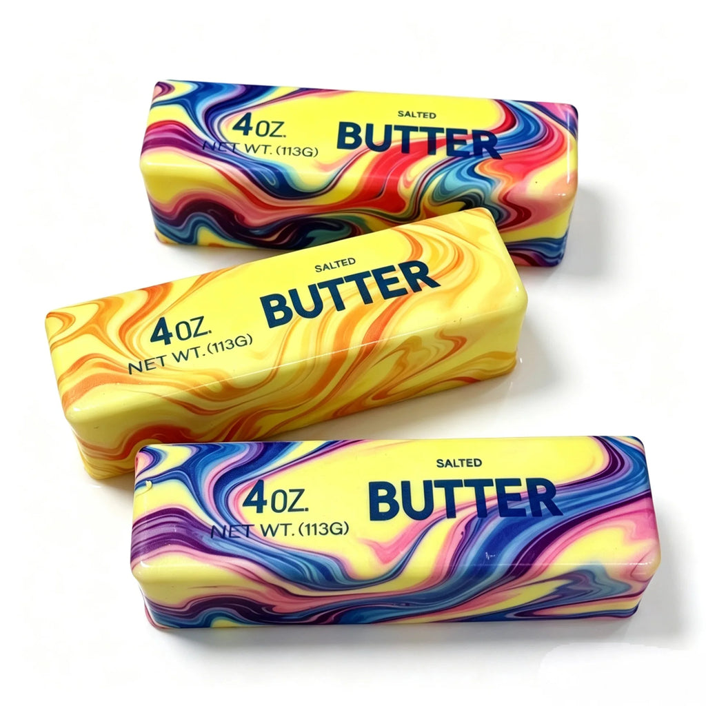 1/6/12pcs Soft Slow Rebound Butter Stick Realistic Silicone Squeeze Stress Relief Gadget Funny Anti-Anxiety ﻿Squeeze Party Gift