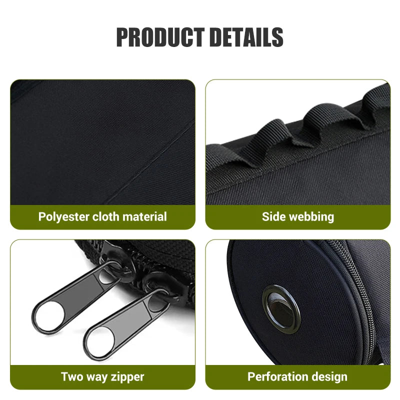 WESTTUNE Outdoor Tissue Case Portable Roll Paper Storage Bag with Hook Hanging Napkin Holder Travel Toilet Paper Storage Box