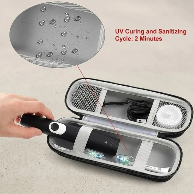 Toothbrush Travel Case Compatible with Oral-B Pro 1000 5000 7500/ for Philips Sonicare ProtectiveClean 4100 6100 5100 6500 7500