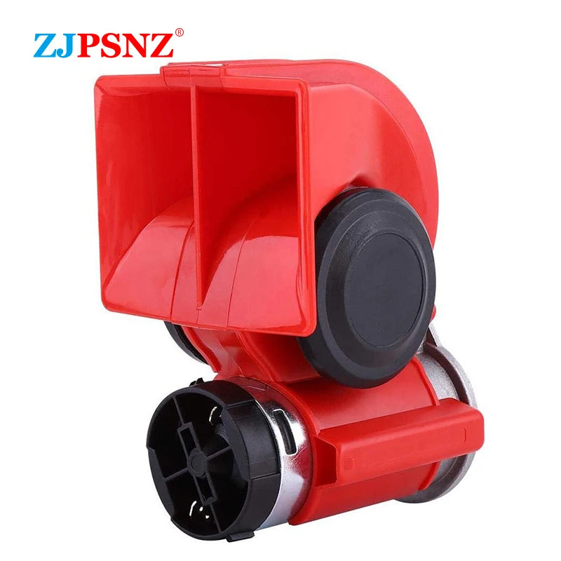 12V 24V Electric Air Horn Dual Tone Horn Kits Waterproof With Compact Horn For Car Auto Motorcycle 132db Super Loud Honking Horn