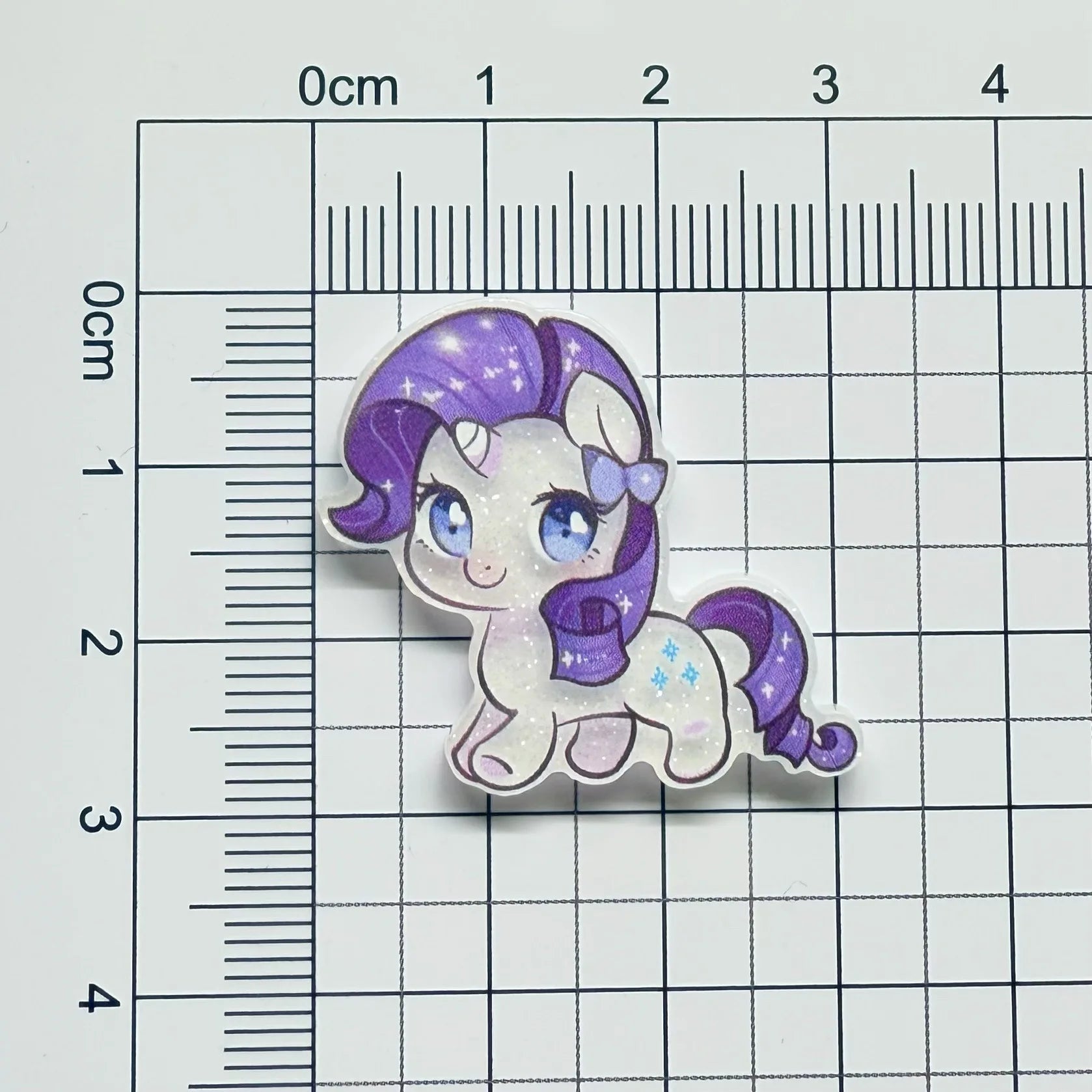 10pcs Cartoon Cute Super Q Pony Acrylic Hair Clip Side duckbill Clip Girl Headwear Small Broken Hair Hairpin