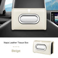 Nappa Leather Car Tissue Box for Changan DEEPAL S7 S07 G318 S09 S05 L07 SL03 Seat Hanging Towel Case Auto Armrest Kleenex Bag