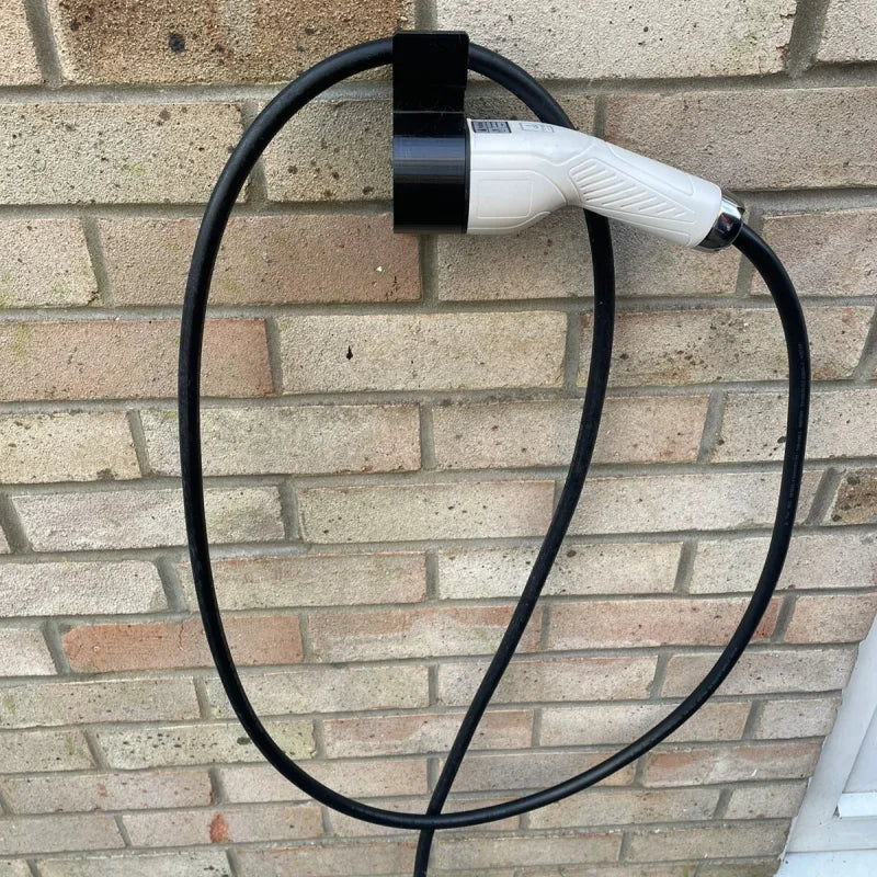 Electric Vehicle Type 2 EV Wall Mount Charger Bracket 90 Deg Low Profile RH Automobiles Accessories