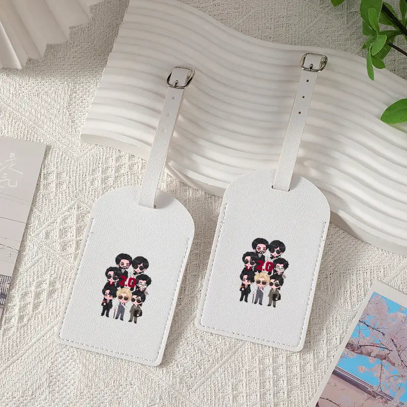 Arirang 2 0 World Tour 2026 Kpop Fan Gift Luggage Tag PU Material Designed to Be a Sturdy Id Tag for Your Travel Bags Ideal