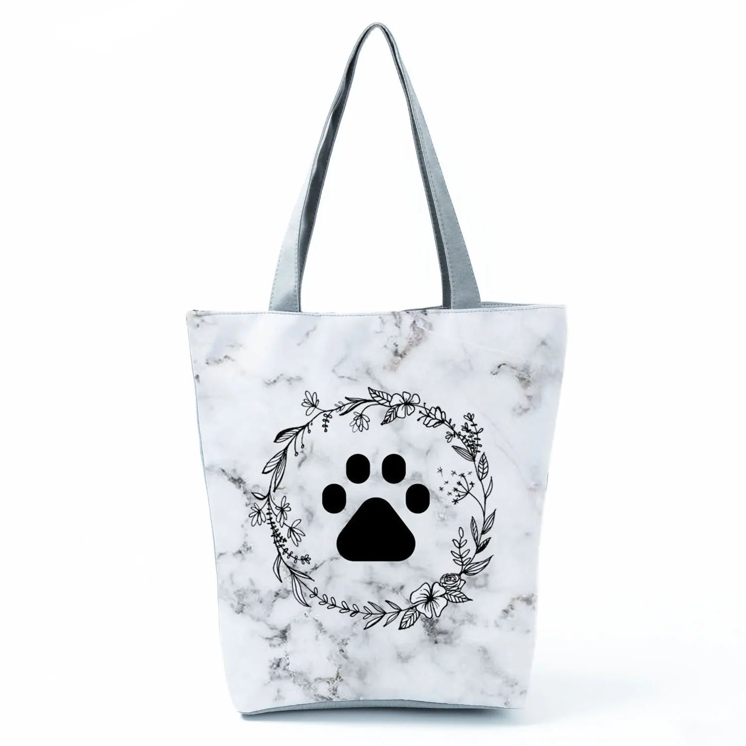 Fashion Dogs Paws Handbags Printed Love Dogs Shopping Bag Casual Women Shoulder Bag Summer Kawaii Female Tote Travel Beach Bag