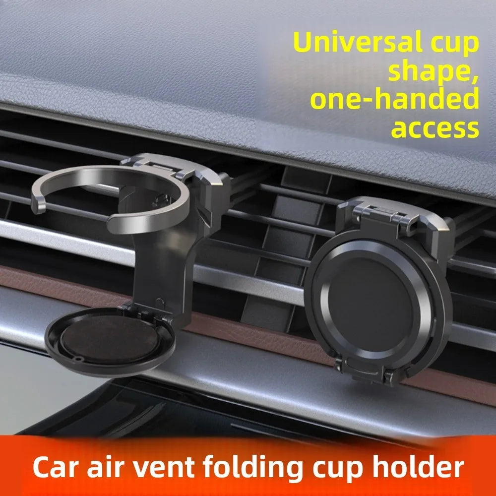 Car Vent Cup Holder Air Vent Cup Holder Car Water Bottle Holder Foldable Drink Holder for Car Air Vents Coffee Juice Tea