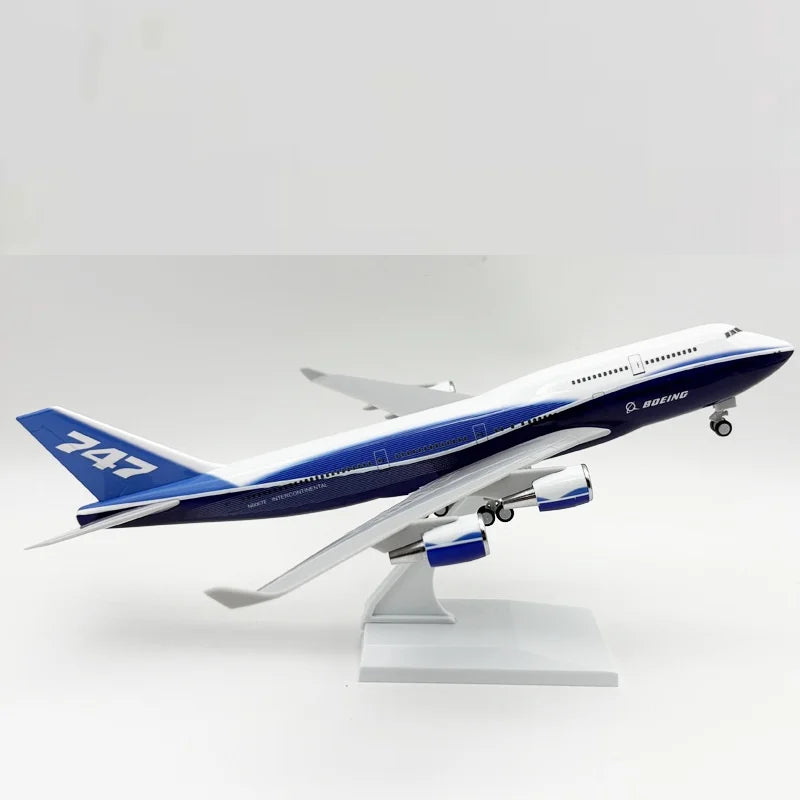 30cm 1/240 Scale A380 B747 B737 Prototype Airways airplane kids toys Model Simulation Aircraft Diecast Resin with Base Display