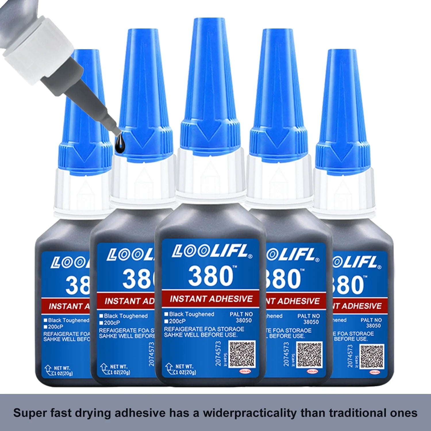 380 Black Strong Adhesive, Fast Bonding Glue, Strong Liquid Glue for Leather, Rubber, Wood, Metal, Epdm, and Other Rubbers, Stronger Than All-Purpose Glue