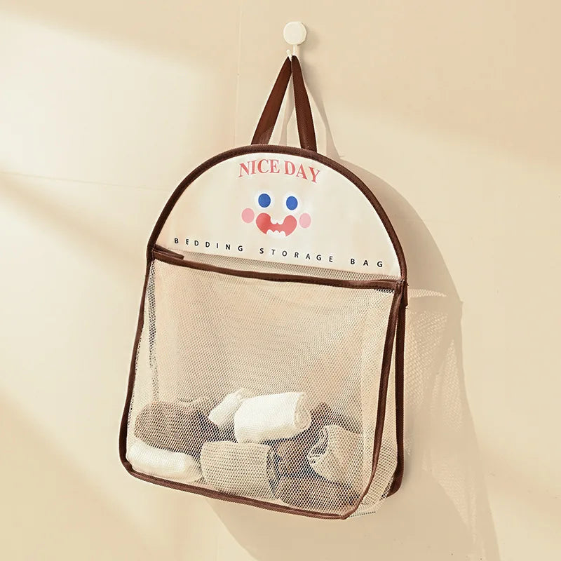 Cute Wall Hanging Breathable Mesh Bag Underwear Storage Bag Socks Storage Bag Wardrobe Organizer Storage Underwear Accessories