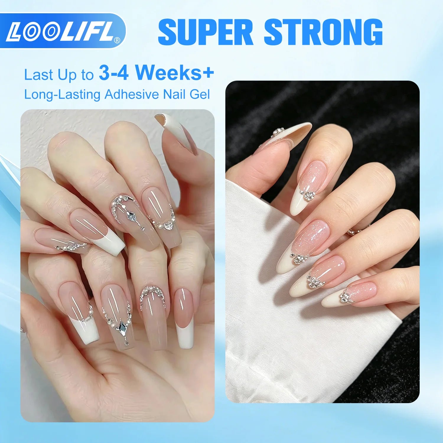 5PCS 401 Instant Nail Glue 20g - Quick Drying Super Adhesive for False Nails & Nail Tips