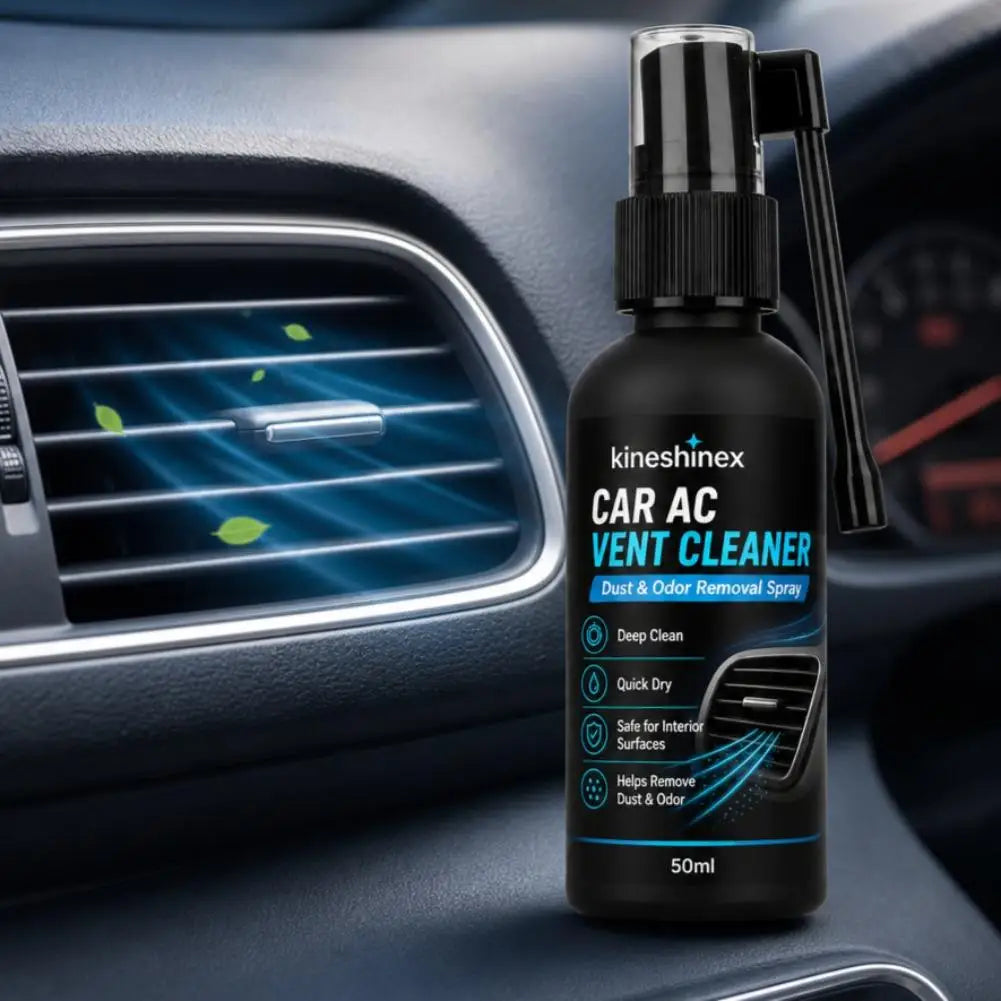 Car AC Vent Cleaner Spray Air Conditioner Duct Deodorizer Deep Cleaning Dust Removal for Auto Interior Care 50/100ml