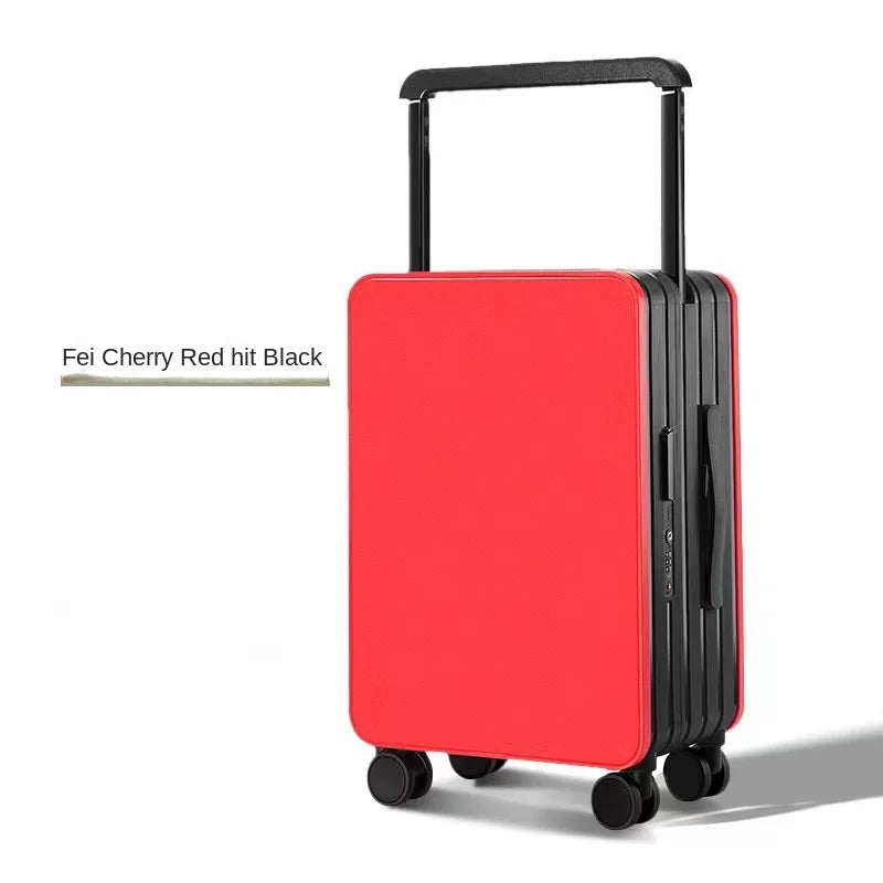 Wide-Handle Luggage Suitcase for Women and Men 20-26 inch Travel Suitcase Cabin Bag Large Capacity Luggage with Smooth Wheels