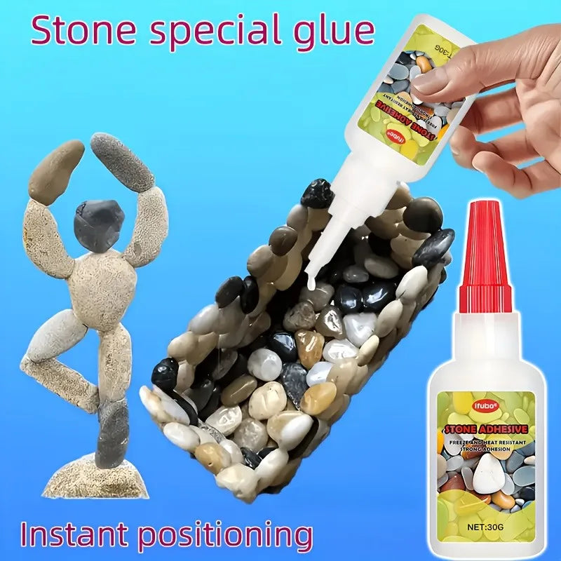 IFUBO Heavy-Duty Stone Liquid Glue: Waterproof Epoxy – Strong Bond for Marble/Granite, Safe for Pools/Aquariums/Outdoor Use