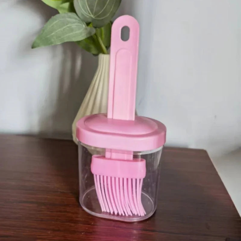 BBQ Brush Split Type High Temperature Resistant Silicone Nylon Oil Brush Bottle Cake Baking Cream Cooking Kitchen Household Tool