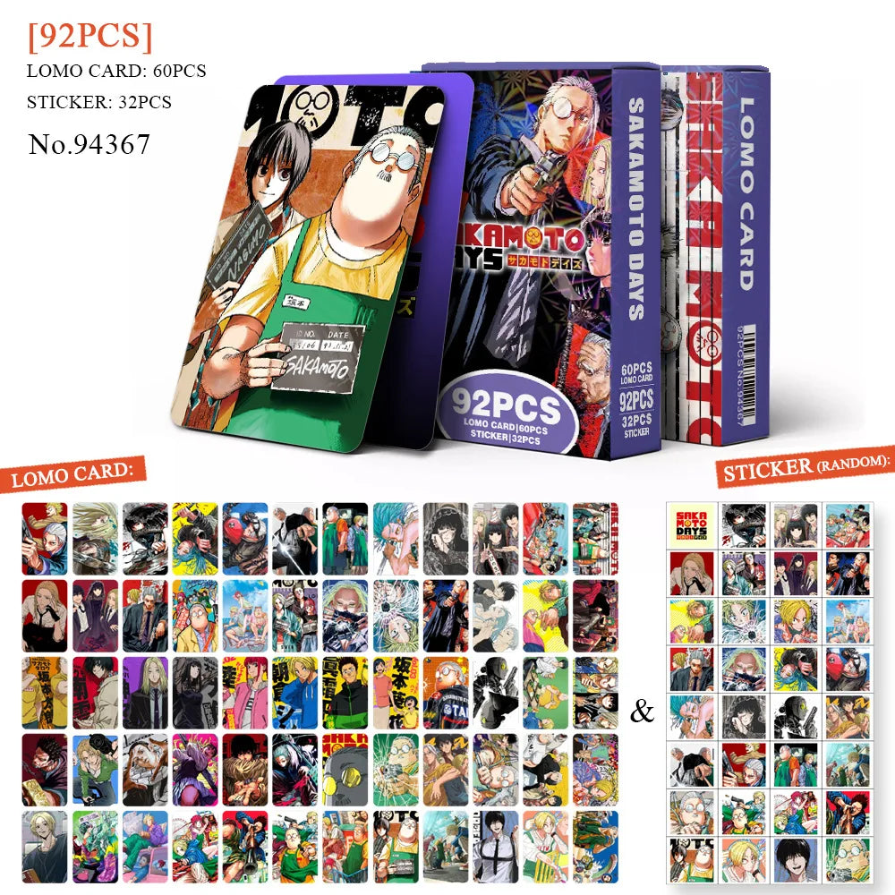 30-92Pcs/Set Anime Card Lomo Card Mini Sticker Print Pictures Postcard Games Card Fans Collection Cards Gifts