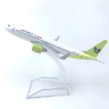 16cm Aircraft Diecast B737 Jin Air Airlines 1/400 Metal Scale Aircraft Simulation Alloy Passenger Model Toy For Children Collect