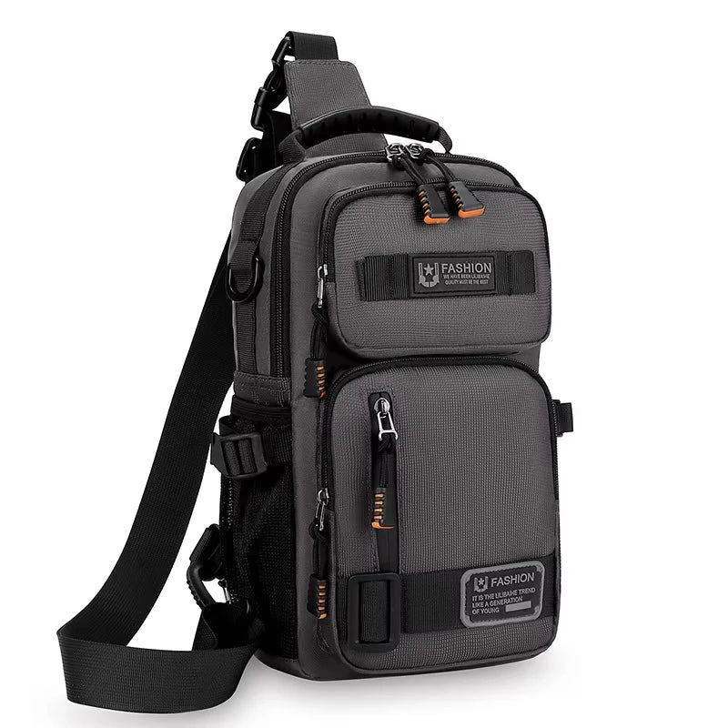 Men's Camping Waist Pack Chest Bag Oxford Crossbody Bags For Men Casual Bag Handbag Male Outdoor Hiking Climbing Travel Backpack