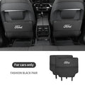 Car Seat Back Protection Anti-Kick Pad Seat Storage Bag For Ford Mondeo Edge Explorer Ranger Raptor Puma Fusion Ecosport Focus