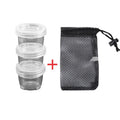 3/5pcs Portable Travel Camping Spice Jar Kit Spice Container Bag Clear Seasoning Bottles Travel Spice Condiment Container Set