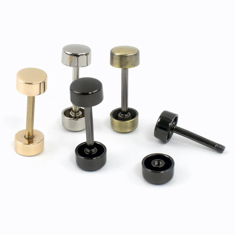 10Pcs Deepeel Detachable Wheel Screw Buckle 15-40mm Metal Barbell Clasp HandBag Strap Handle DIY Luggage Hardware Accessories
