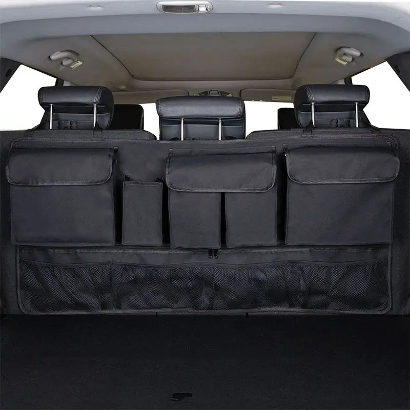 Universal Auto SUV/MPV Organizer Trunk Back Seat Storage Bag Car Rear Multifunctional Storage Net Pocket Car Interior Supplies