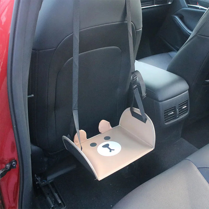 Portable Car Travel Foot Mats Car Travel Rest Foot Pad Foot Hammock Adjustable Length Adults And Children Long Flight Essentials