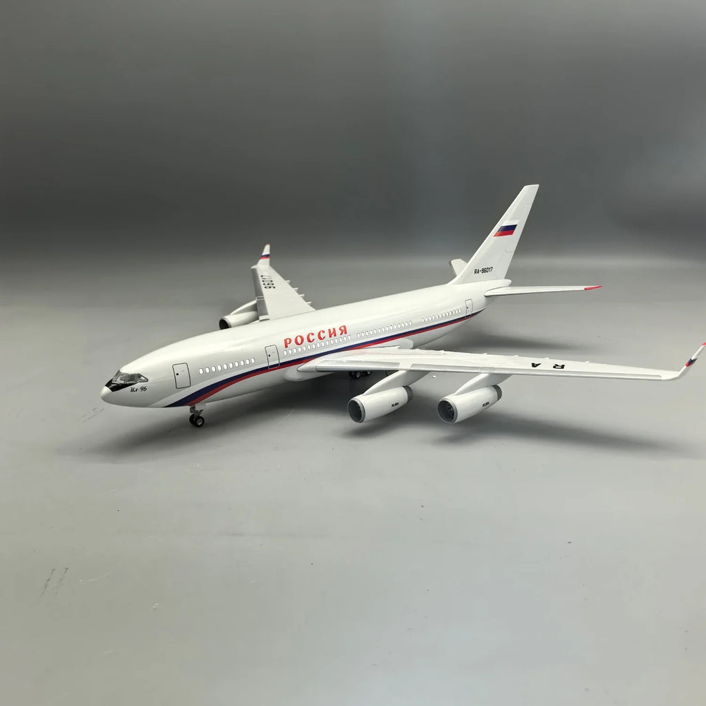 New 1/120 Scale 46cm Russian Il-96 Airplane Model Toy Kit Russian Air Force One Airplane Model for Collections Displays Gift