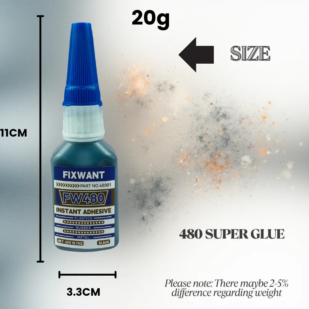 Black Medium-Thick CA Glue Cyanoacrylate Super Glue Dark Wood Repair Rubber Toughened Shockproof Gap Filling Adhesive 20/50/500g