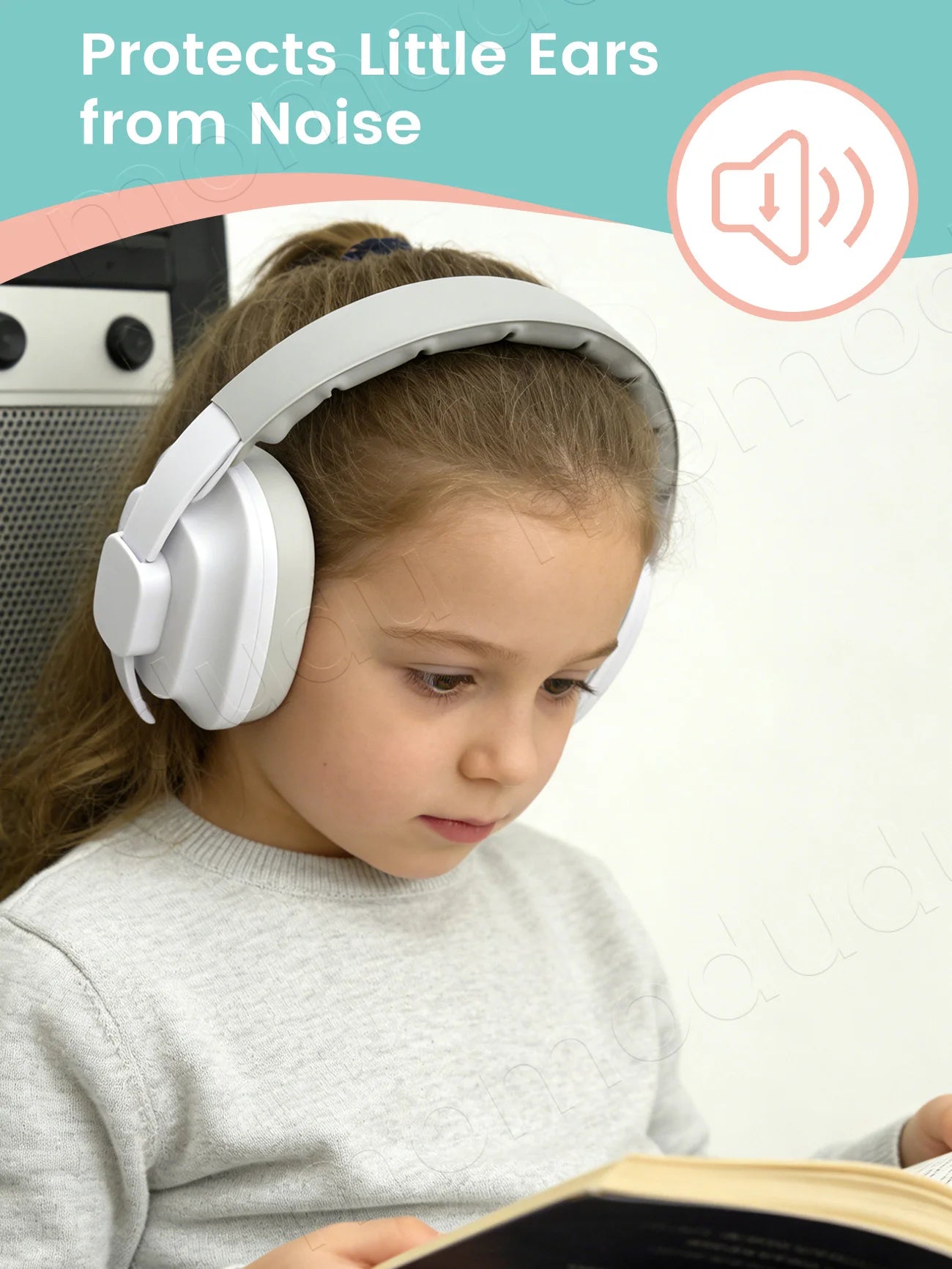 1PC Square Shape Baby Ear Protection Noise Cancelling Headphones for Babies for 3 Months to 3 Year